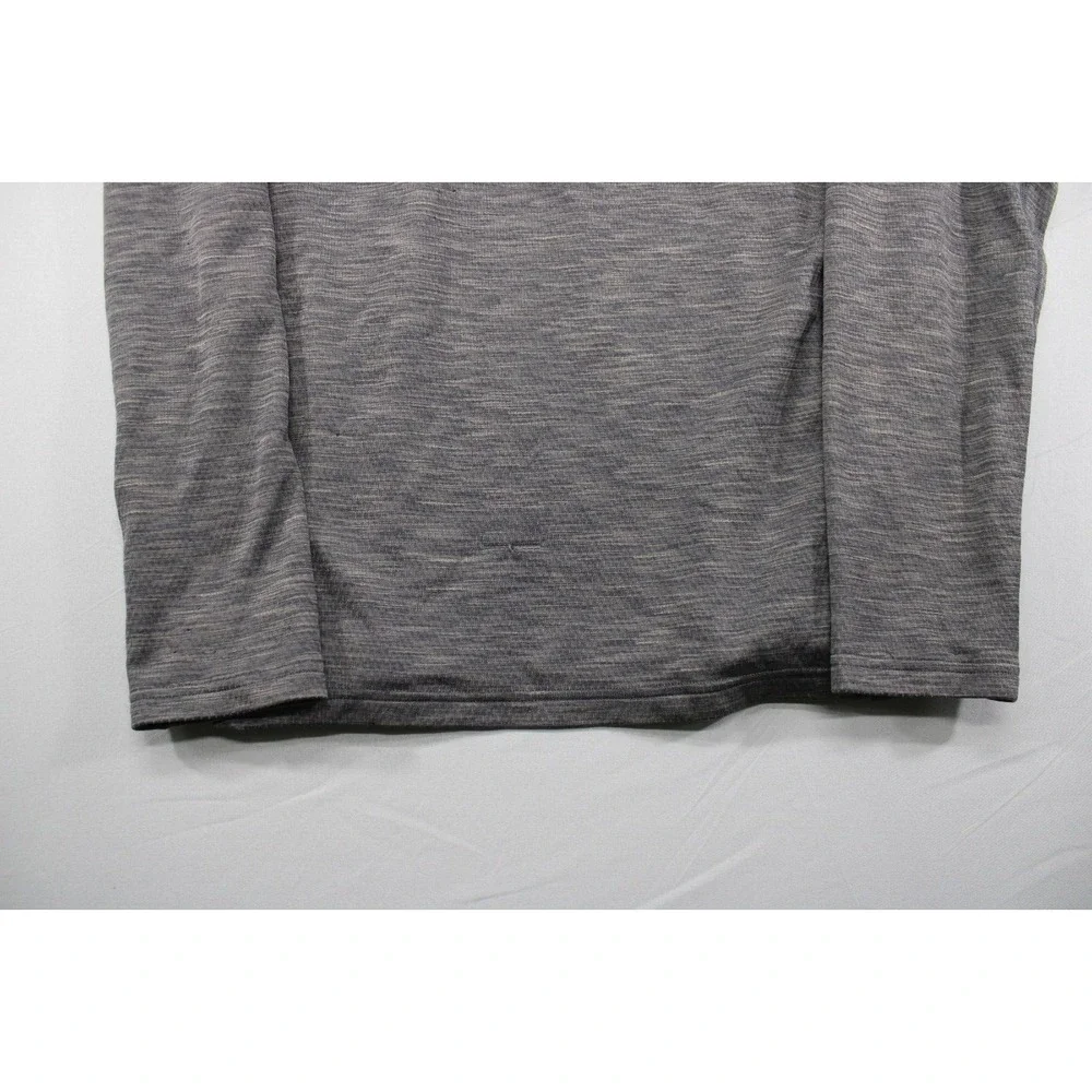 REI‎ Base Layer Shirt Long Sleeve Gray Polyester Size Small